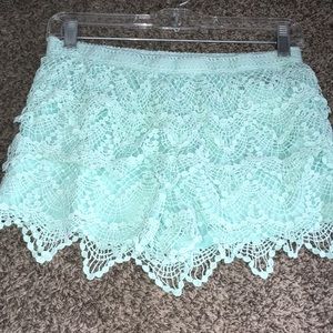 Kids laced shorts (few stains) size Medium